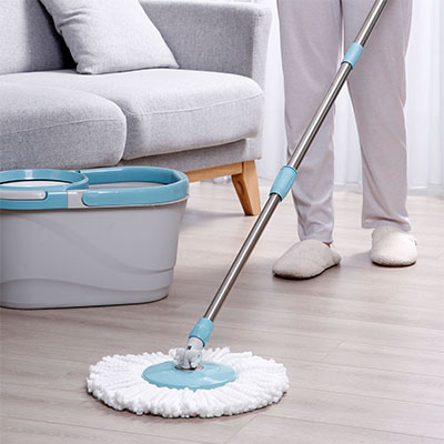 可拆式双驱动甩水拖把